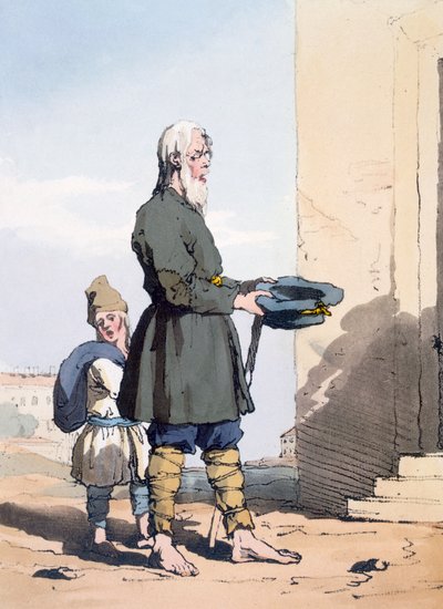 Finnischer Bettler von John Augustus Atkinson